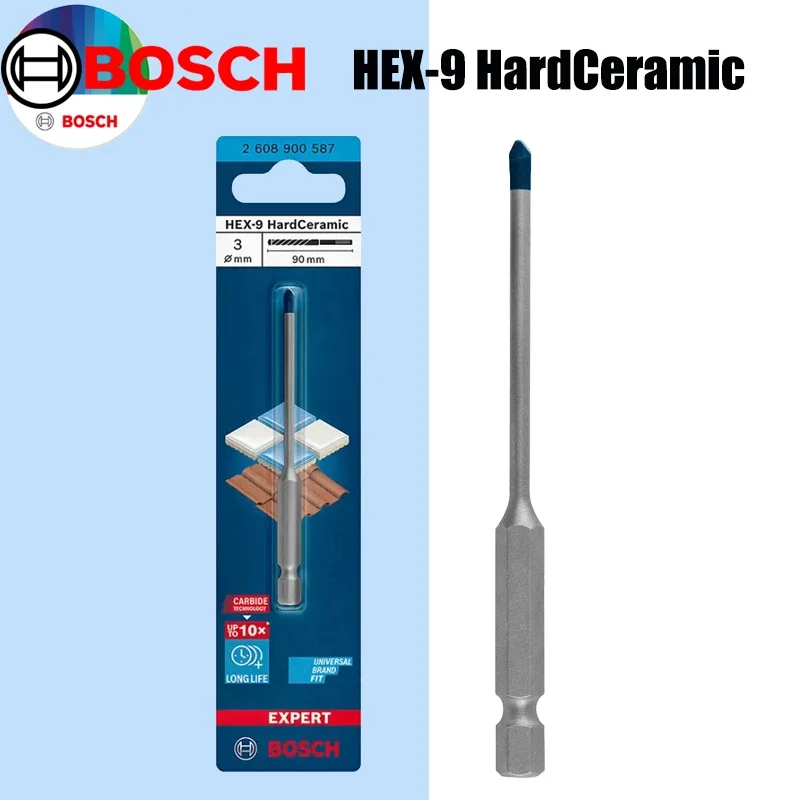 Ceramic Tile Floor - BOSCH Hex-9 Hardkeramische Boorbits EXPERT Kleine