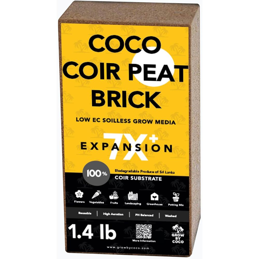 Substrate Coconut Fiber - 650g Baksteen - Premium Biologische CPeat
