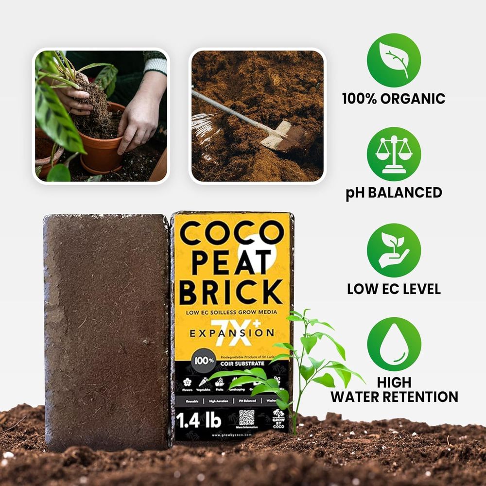 650g Baksteen - Premium Biolog - Substrate Coconut Fiber recensie en prijs